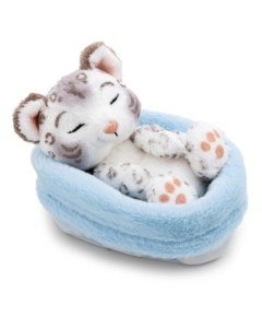 Jucarie Plush NICI Leopard de Zapada 12cm Alb, Ideal pentru Copii si Adulti