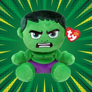 Jucarie Plush Ty Hulk Avengers, Beanie Baby, Moale, Colectibila - Img 2