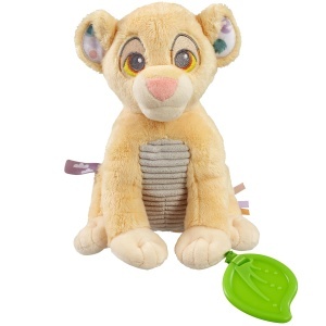 Jucarie senzoriala Simba Disney Baby, cu inel gingival, galben, ultra-moale
