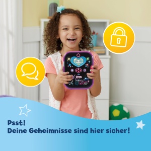 Jurnal digital VTech Kidisecrets Selfie Music 2.0, 128 MB, 2 camere, negru - Img 3