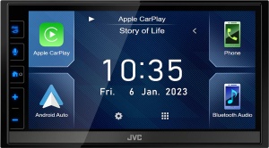 JVC KW-M785DBW - Receptor AV Digital Media de 17,3 cm (6,8") cu CarPlay fara fir si Android Auto (4x50W, DAB+/UKW, BT, 3X Pre-Out 2,5V, USB, iPod/iPhone Control) - Img 6