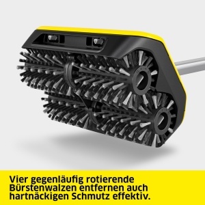 Karcher Patio Cleaner PCL 6, presiune: max. 10 bari, debit de apa: max. 180 l/h, latime de lucru: 300 mm, viteza periei 600-800 rpm, pentru placi din lemn, plastic compozit si piatra cu pori fini - Img 3