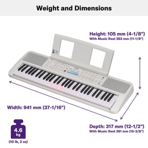 Keyboard portabil Yamaha EZ-310 cu 61 de taste, 650 de sunete si 260 de stiluri - Img 8