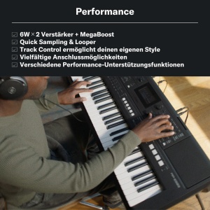 Keyboard YAMAHA PSR-E483 cu 61 de taste, 860 de sunete, negru - Img 8