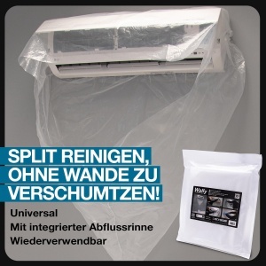Kit de curatare pentru climatizatoare Errecom, 1L Clima-Net, 2L Bio-Acid, manusi - Img 3