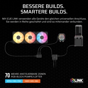 Kit de racire CORSAIR iCUE LINK XH505i RX 360 RGB, 360mm, Negru - Img 8