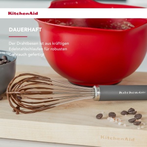 KitchenAid Schneebesen Utility Ballon Softgrip Gri Carbune - Img 3