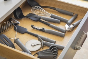 KitchenAid Soft Grip Sparschaler - Decojitor ergonomic din inox gri carbune - Img 8