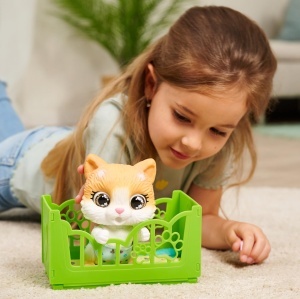 Kittens interactive de la Simba Pamper Petz Kitty cu functie de baut, ochi de somn si patut - Img 5