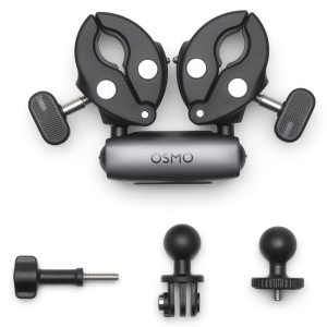 Klema dubla grea Osmo pentru motocicleta, carbon, 220x90x37 mm