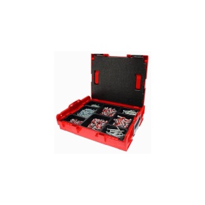 Koffer cu 700 de piese Fischer L-BOXX DuoPower, multi-material, robust