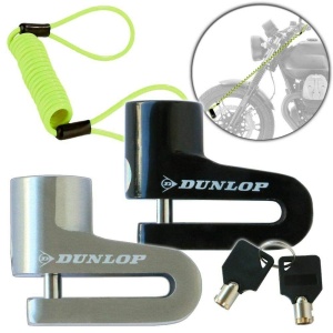 Lacat pentru disc Dunlop cu cablu de 1.5m, 4mm, negru - Img 4