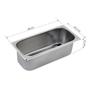 Lacor 66172 Recipient pentru inghetata otel inoxidabil 1810 360x165x120 mm design compact si empilabil - Img 2