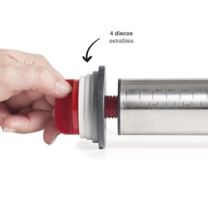 Lacor 67143 Roller pentru intins aluat discuri detasabile otel inoxidabil 415 cm compatibil masina de spalat vase - Img 4
