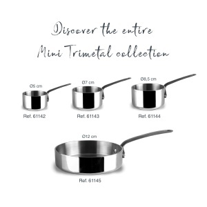 Lacor Mini Oala Trimetal 140 ml Otel Inoxidabil 1810 Maner PVD Titan - Img 6