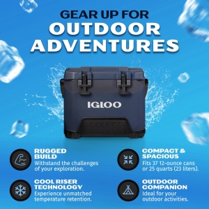 Lada frigorifica IGLOO BMX 25 23L Albastru Heavy-Duty - Img 2