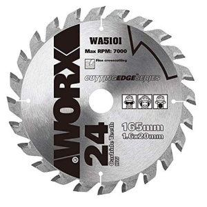 Lama de taiere din lemn WORX WA5101, 165 mm, TCT
