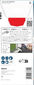 Lama pentru unelte multifunctionale Bosch EXPERT PAII 52 APIT, 52 x 50 mm - Img 4