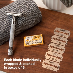 Lame de ras BIC Chrome Platinum, 100 bucati, din otel inoxidabil, pentru toate rasele - Img 2