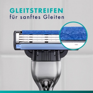 Lame de ras Gillette Mach3, 20 buc, pentru o rasare delicata, cu Gleitstreifen - Img 3