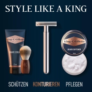 Lame de ras King C. Gillette din otel inoxidabil, 10 bucati, cu protectie anti-frecare - Img 6