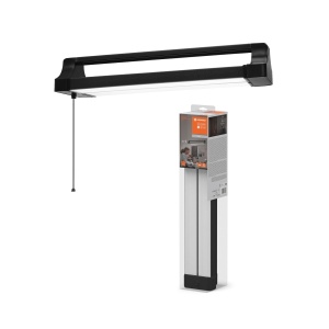 Lampa de birou LEDVANCE Office Line, 24W, 2700lm, rotativa, neagra