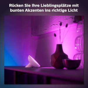 Lampa de birou Philips Hue Bloom, 500 lm, 16 milioane culori, alba - Img 4