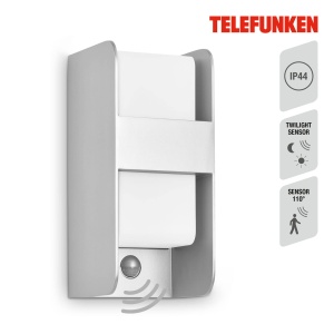 Lampa de Exterior TELEFUNKEN 321104TF, E27, IP44, cu Dimmer si Senzaor de Miscare, Argintie - Img 2