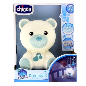 Lampa de noapte portabila Chicco cu muzica clasica, culoare albastra - Img 3