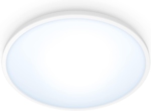 Lampa de tavan LED WiZ Tunable White Superslim, 16 W, 292 mm, alba