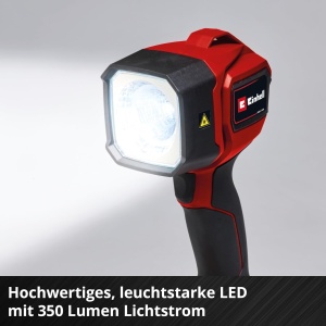 Lampa fara fir Einhell TC-CL 18/350 Li-Solo Power X-Change (18 V, 350 lm, 7000 K, distanta fascicul de 30 m, cap de lumina pivotant, lumina LED de inalta calitate, fara baterie) - Img 7