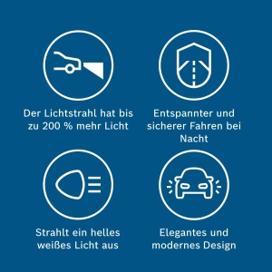 Lampa Halogen H4 BOSCH Plus 200 Gigalight, 6055W, 200 Luminozitate - Img 3