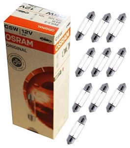 Lampa Halogen OSRAM 6418.TP, 12V, C5W, 10 bucati