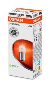 Lampa Halogen R10W Osram 24V 10W BA15s - 10 Bucati