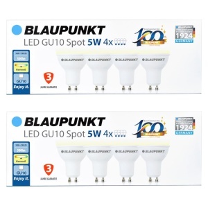 Lampa LED Blaupunkt GU10, 5W, Lumina calda 2700K, 500 lumeni, 8 bucati - Img 2