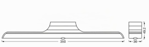 Lampa LED cu senzor LEDVANCE LINEAR, 4W, 325lm, lumina calda - Img 3
