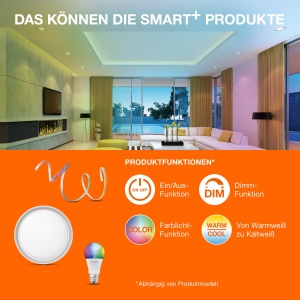 Lampa LED cu Wi-Fi LEDVANCE SMART 50cm, Dimmabila, Alb Cald - Alb Rece - Img 9