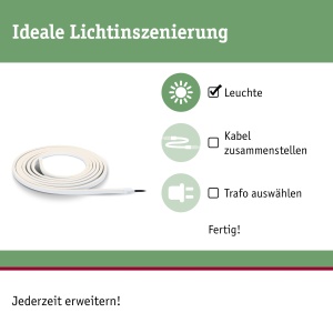 Lampa LED de Exterior Paulmann 94680 Plug Shine 5m 11W Dimabila Alb 3000K - Img 2