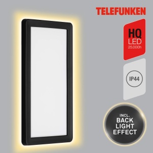 Lampa LED de exterior TELEFUNKEN, 16W, 2000 Lumen, IP44, Alb-Negru - Img 2