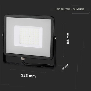 Lampa LED de exterior V-TAC 50W, 4000 Lumen, negru, IP65 - Img 6