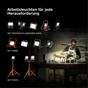 Lampa LED de lucru Osram cu stativ, 2x50W, 9000lm, 4000K - Img 7