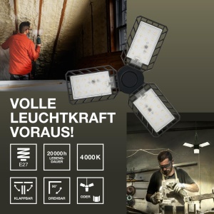 Lampa LED de Tavan OSRAM Highbay Blade, 60W, 6500lm, Negru - Img 3