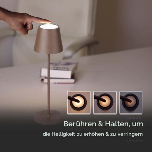 Lampa LED Dimmbara V-TAC VT-7522, 4400 mAh, Culoare Maro, IP54 - Img 7