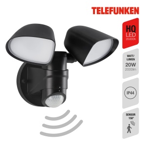 Lampa LED Exterioara TELEFUNKEN, 10W, 1000 Lumen, Negru - Img 2