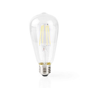 Lampa LED Filament Inteligenta Nedis E27 ST64 500 lm 5 W Culoare Cald