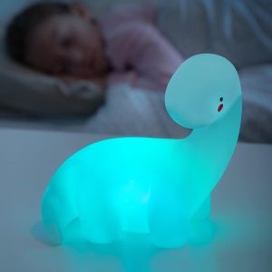 Lampa LED InnovaGoods Lightosaurus Multicolor Portabila Vinil Alb - Img 3