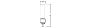Lampa LED Osram DULUX D 26, 9W, 1100 Lumen, G24D-3, Culoare Alb Rece - Img 8