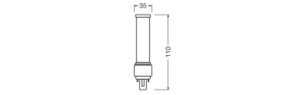 Lampa LED Osram G24d-1, 10W, 4000K, Alb Rece, Design Compact - Img 2