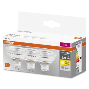 Lampa LED Osram MR16 GU5.3, 621 Lumen, cald, 3 bucati - Img 3