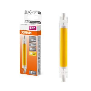 Lampa LED Osram Slim Line R7s, 8 W, 806 lm, lumina calda 2700 K